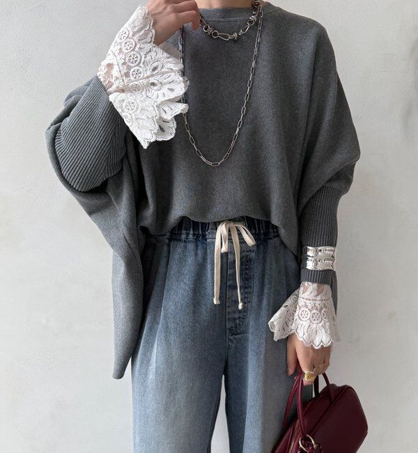  「【WEB限定】ポンチョニット」|ニット・セーター|