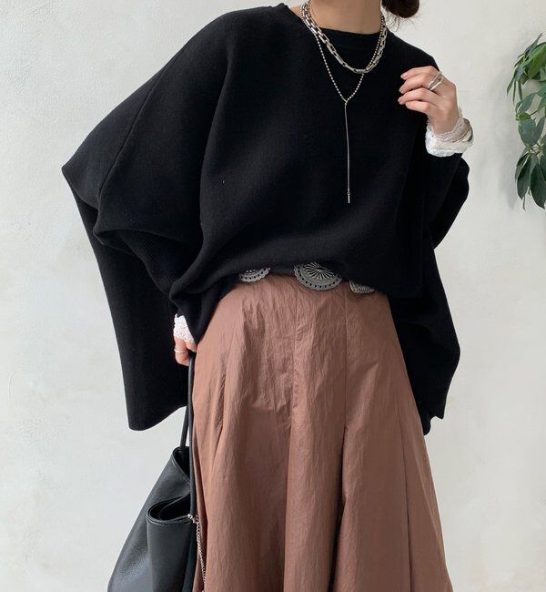  「【WEB限定】ポンチョニット」|ニット・セーター|