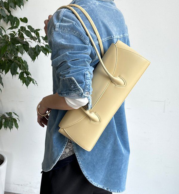  「【WEB限定】横長フラップショルダー」|トートバッグ|