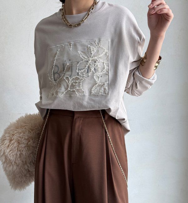  「【WEB限定】レースロゴロンTEE」|Tシャツ・カットソー|
