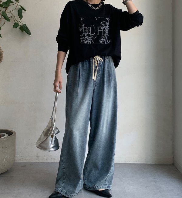  「【WEB限定】レースロゴロンTEE」|Tシャツ・カットソー|