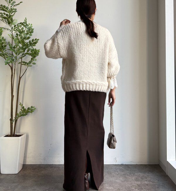  「【WEB限定】ローゲージケーブルニット」|ニット・セーター|