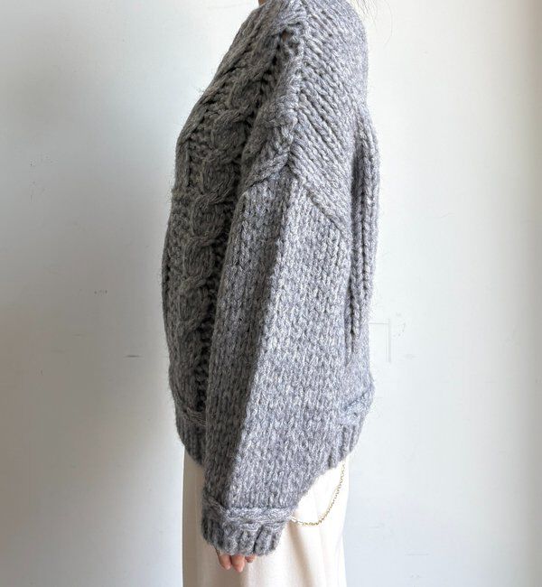  「【WEB限定】ローゲージケーブルニット」|ニット・セーター|