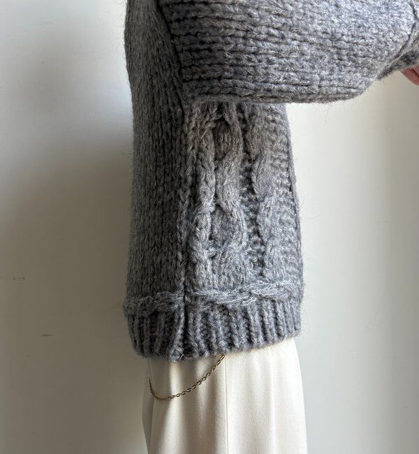  「【WEB限定】ローゲージケーブルニット」|ニット・セーター|