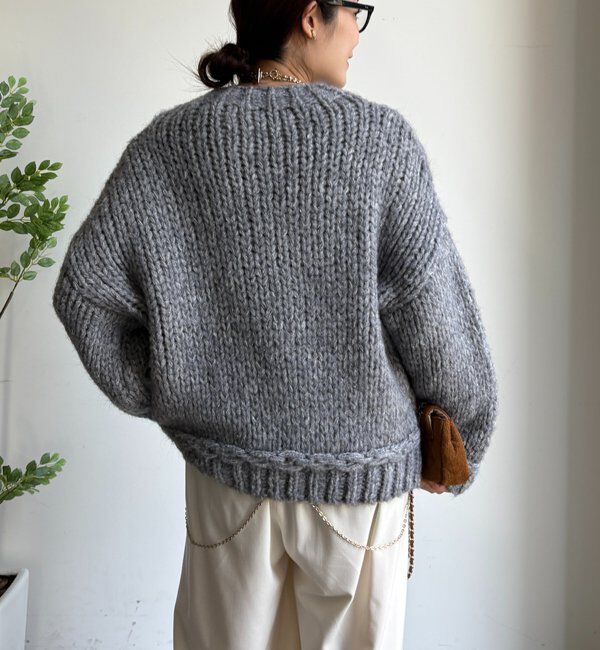  「【WEB限定】ローゲージケーブルニット」|ニット・セーター|