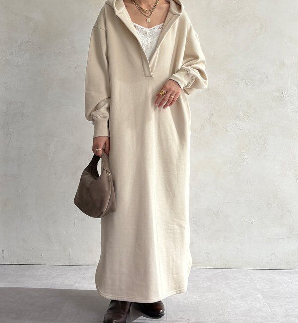  「【WEB限定】フーディーワンピース」|ワンピース|