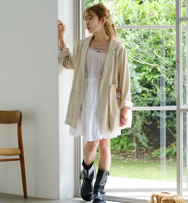  「【4色展開/裏地なし】バックスリットジャケット」|その他|