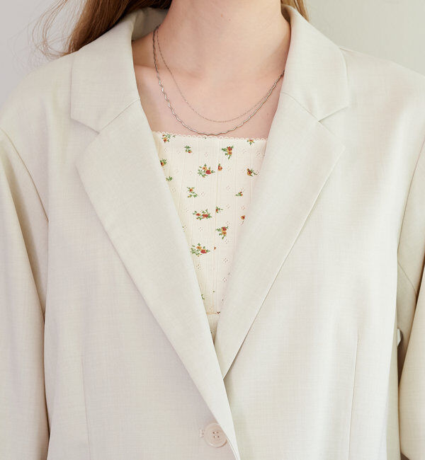  「【4色展開/裏地なし】バックスリットジャケット」|その他|