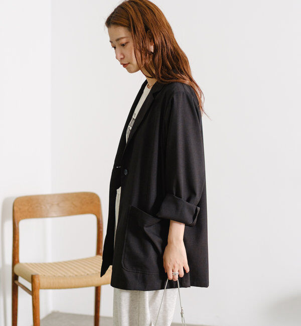  「【4色展開/裏地なし】バックスリットジャケット」|その他|