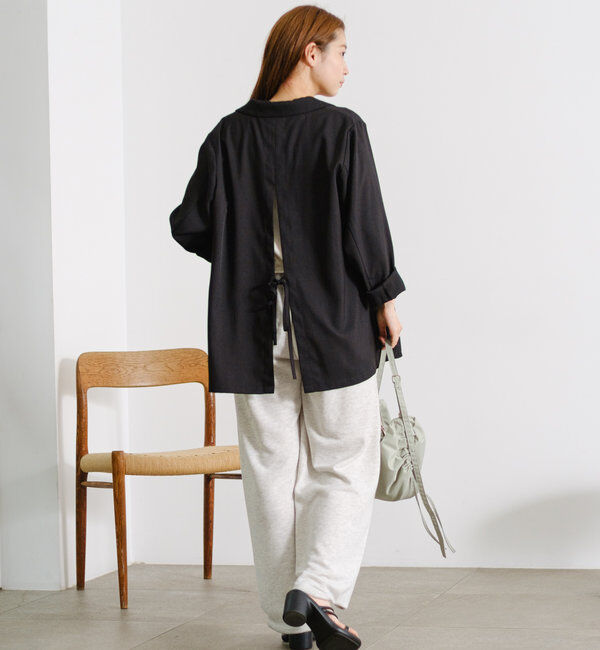  「【4色展開/裏地なし】バックスリットジャケット」|その他|