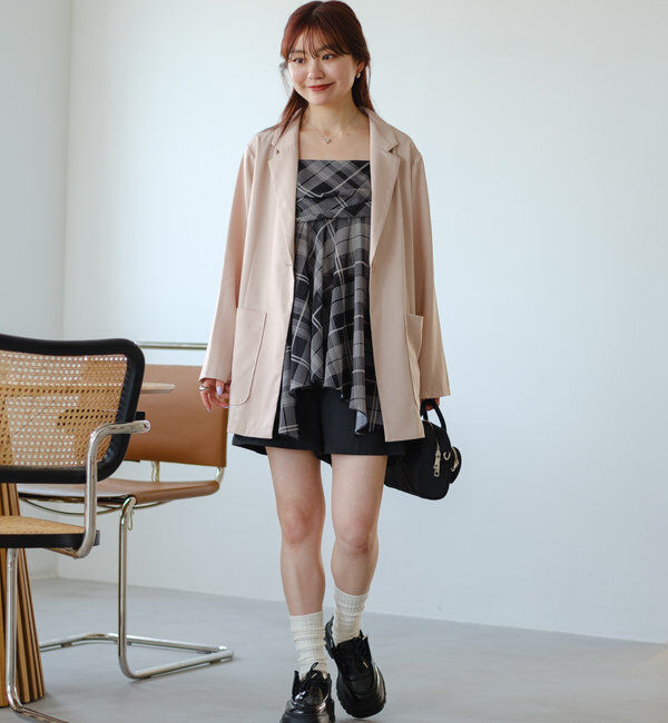  「【4色展開/裏地なし】バックスリットジャケット」|その他|