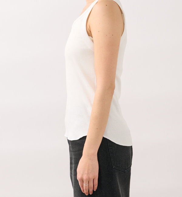  「【2way仕様】テレコ2WAYタンク」|キャミソール|