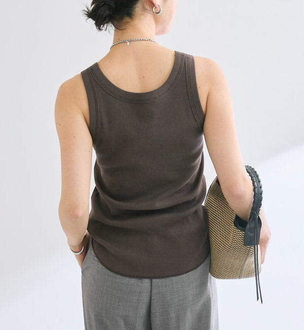  「【2way仕様】テレコ2WAYタンク」|キャミソール|