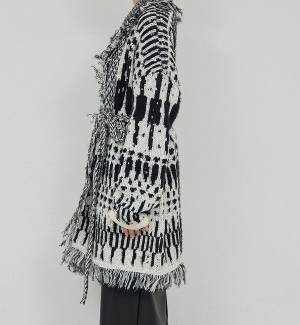  「【25th記念アイテム】フリンジニットガウン」|ニット・セーター|