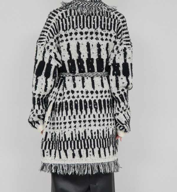  「【25th記念アイテム】フリンジニットガウン」|ニット・セーター|