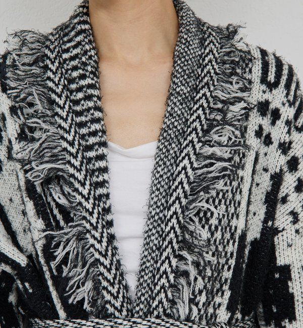  「【25th記念アイテム】フリンジニットガウン」|ニット・セーター|