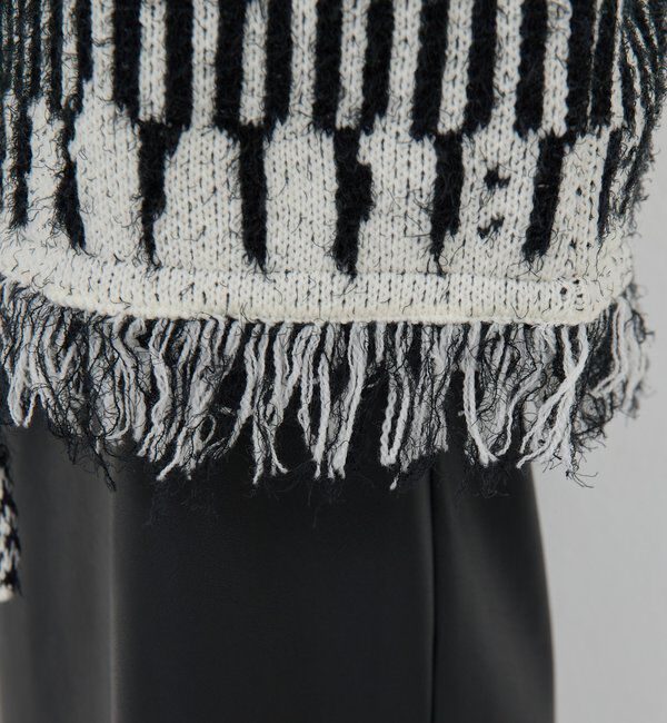  「【25th記念アイテム】フリンジニットガウン」|ニット・セーター|