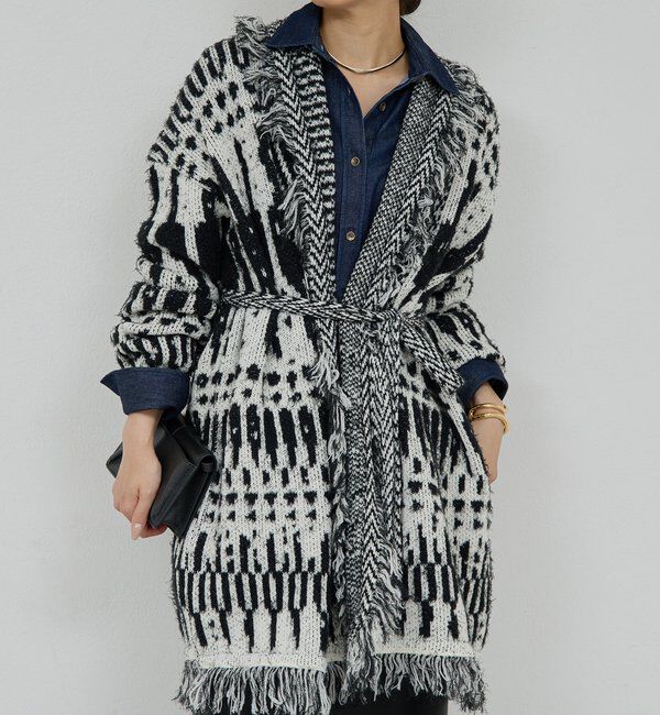  「【25th記念アイテム】フリンジニットガウン」|ニット・セーター|