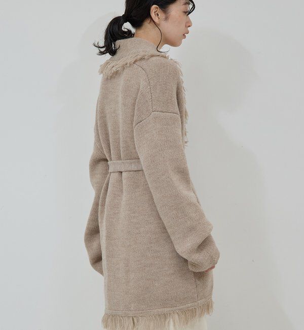  「【25th記念アイテム】フリンジニットガウン」|ニット・セーター|