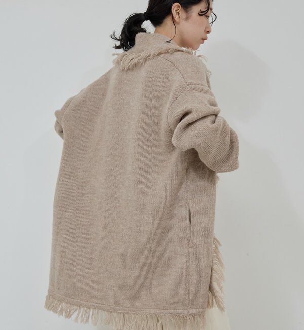  「【25th記念アイテム】フリンジニットガウン」|ニット・セーター|