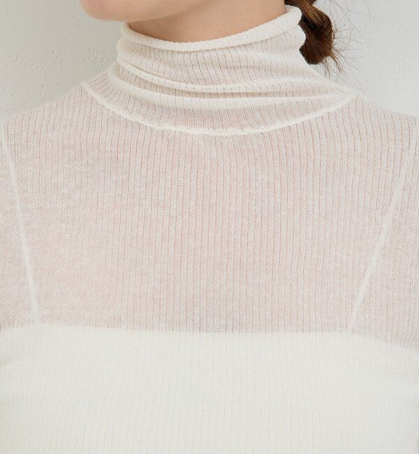  「【CHIHAYAコラボ】シアーリブタートル」|ニット・セーター|