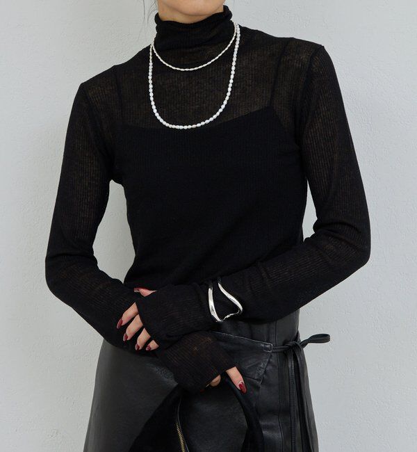  「【CHIHAYAコラボ】シアーリブタートル」|ニット・セーター|