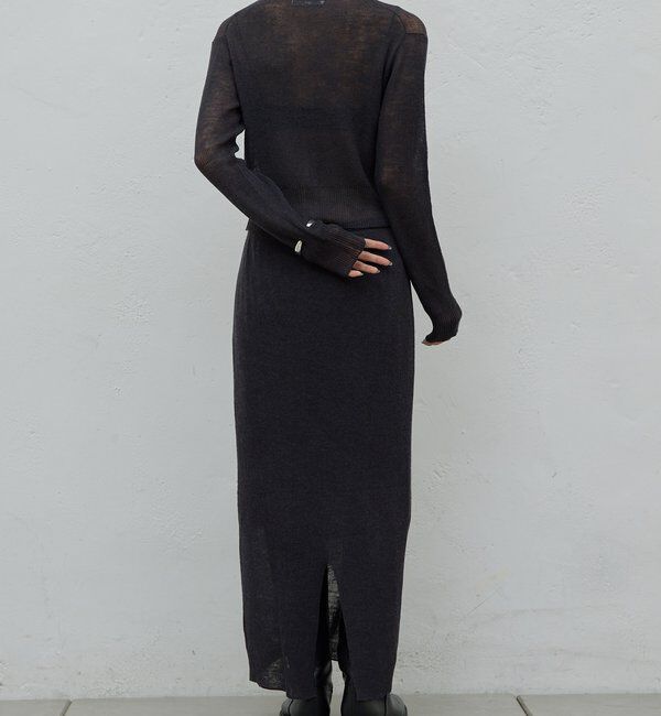  「【HERITANOVUM】【セットアップ対応】シアーリブポロニット」|ニット・セーター|