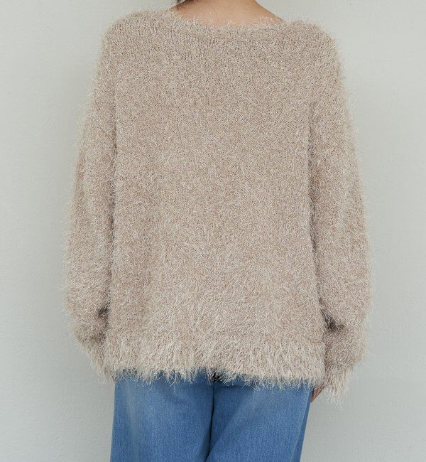  「【2way】【品良く着映える】フェザーヤーンニットプルオーバー」|ニット・セーター|