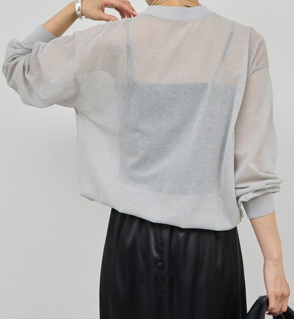  「コットンシアーニット」|ニット・セーター|