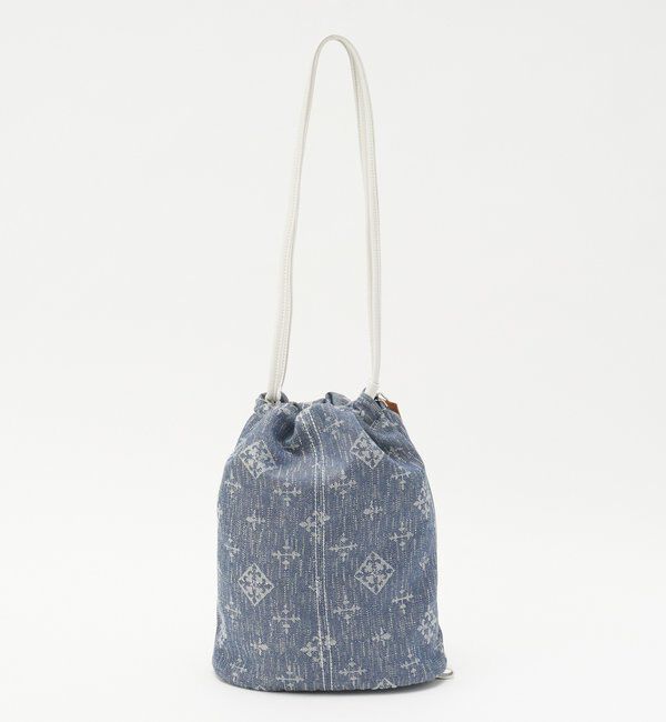  「デニムジャガード3WAY巾着バッグ」|ショルダー・メッセンジャー|