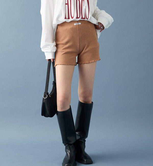  「【SETUPで着るのも◎】起毛リブショートパンツ」|チノ|