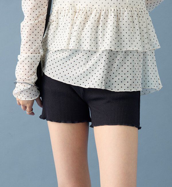  「【SETUPで着るのも◎】起毛リブショートパンツ」|チノ|