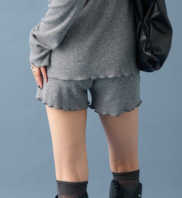  「【SETUPで着るのも◎】起毛リブショートパンツ」|チノ|