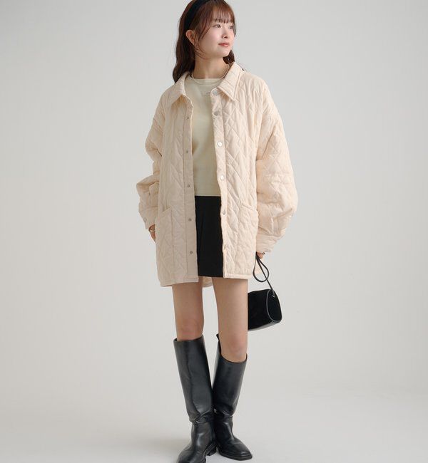  「襟付きキルティングジャケット」|その他|