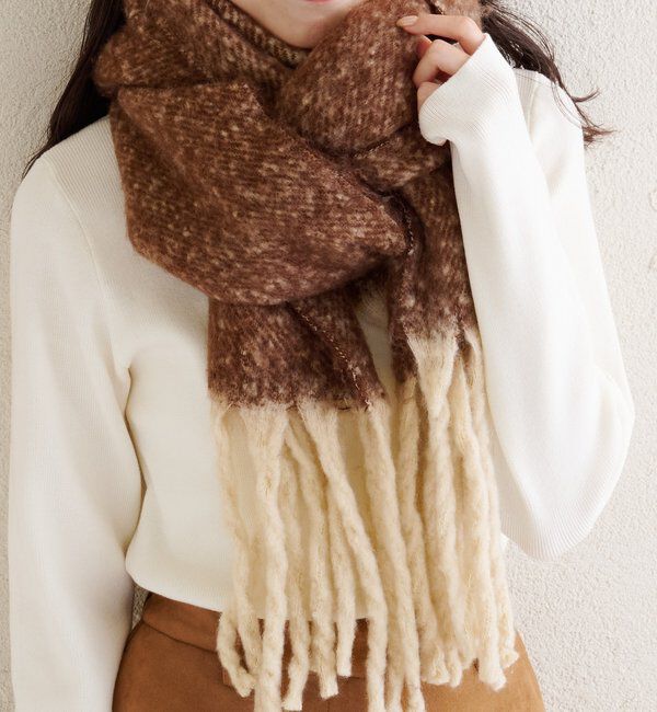  「カラーフリンジストール」|ストール|