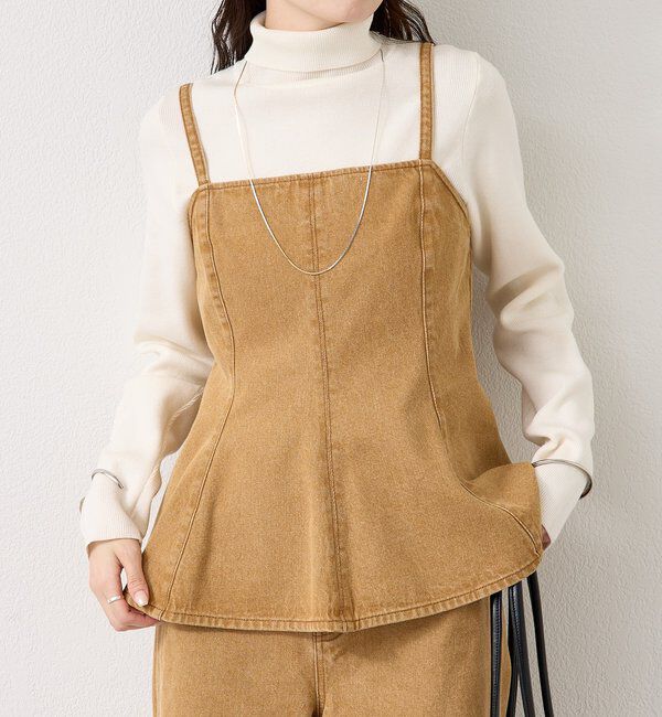  「ペプラムデニムビスチェ」|シャツ・ブラウス|