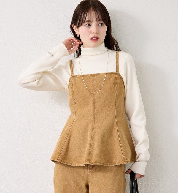  「ペプラムデニムビスチェ」|シャツ・ブラウス|