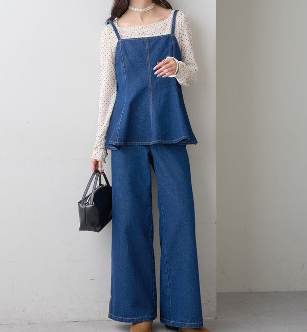  「ペプラムデニムビスチェ」|シャツ・ブラウス|