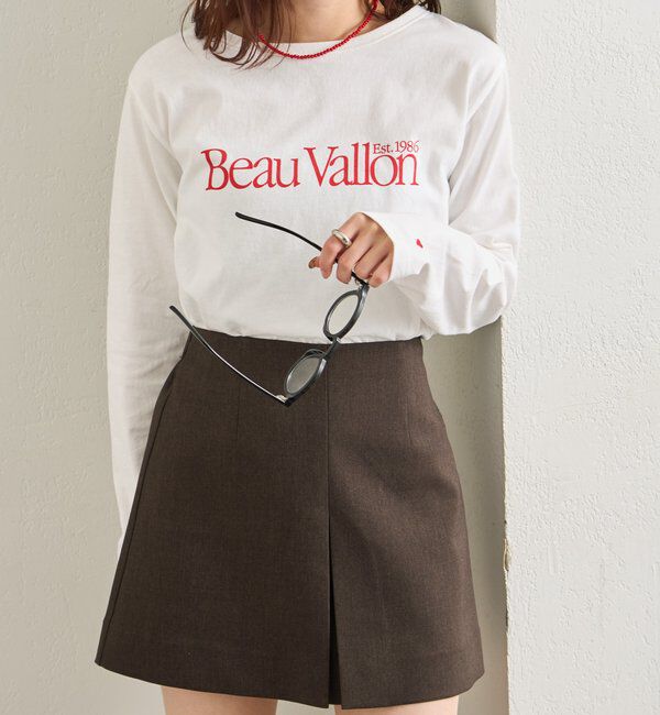  「カラーチビロゴロングTシャツ」|Tシャツ・カットソー|