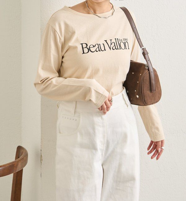  「カラーチビロゴロングTシャツ」|Tシャツ・カットソー|