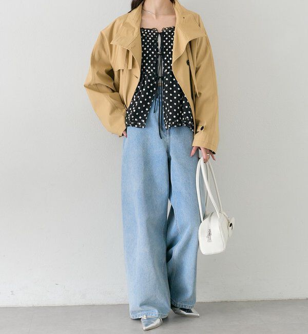  「スタンドカラーショートトレンチ」|トレンチコート|