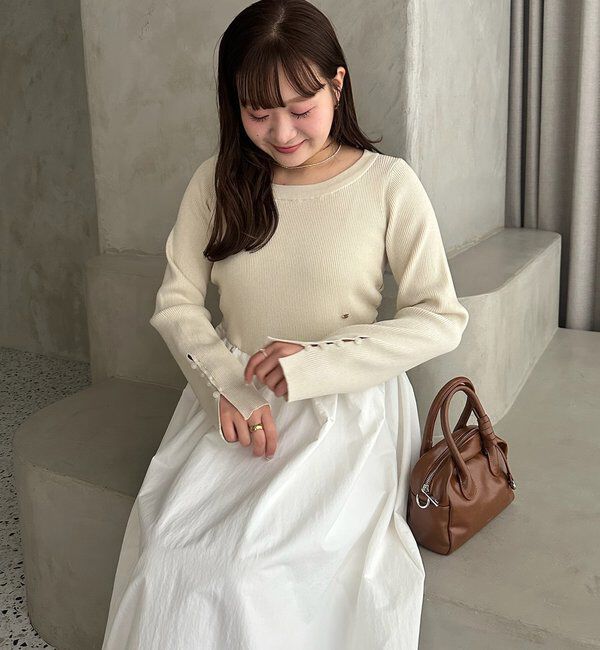  「【@__misa__03企画】プレート付きドッキングワンピース」|ワンピース|