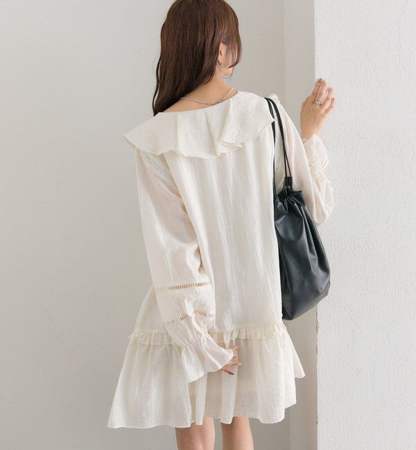  「ラッフルティアードミニワンピース」|ワンピース|