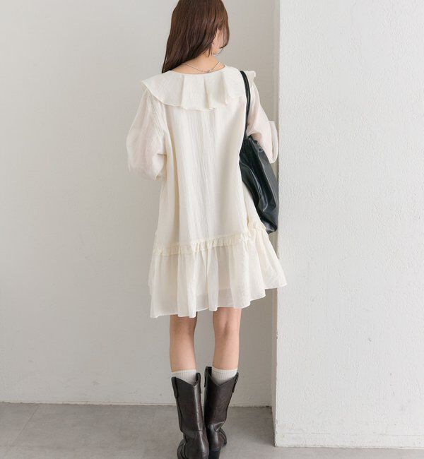  「ラッフルティアードミニワンピース」|ワンピース|