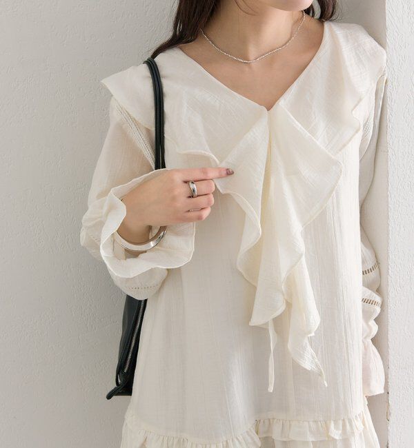  「ラッフルティアードミニワンピース」|ワンピース|