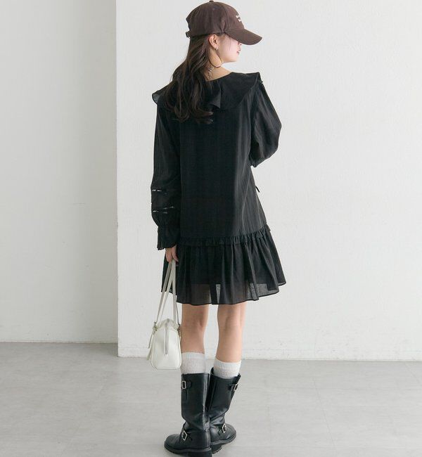  「ラッフルティアードミニワンピース」|ワンピース|