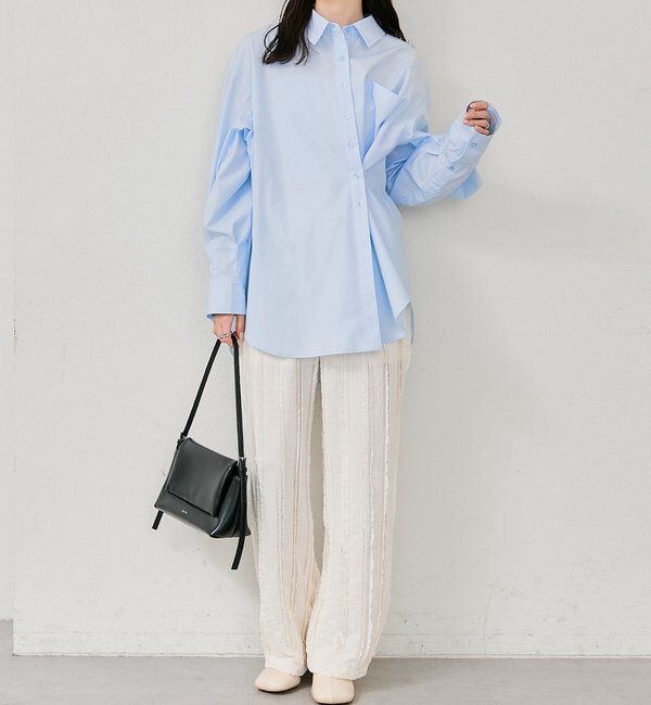  「カットレースフレアパンツ」|チノ|