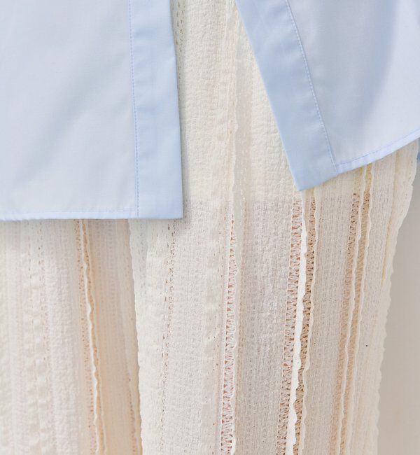  「カットレースフレアパンツ」|チノ|