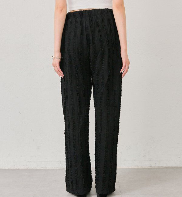  「カットレースフレアパンツ」|チノ|