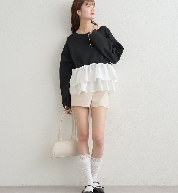  「ペプラムヘンリーニット」|ニット・セーター|